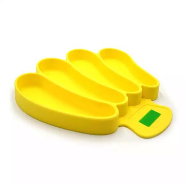 Modern Banana Shaped Silicone Baby Tray Suction Self Feeding BPA Free Customized