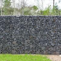 275g revêtu de zinc durable galvanisé fil de gabon maillage mur de soutènement avec une ouverture de 50x100 mm pour le contrôle de l'érosion du sol et la protection contre les inondations (2m x 1m x 1m)