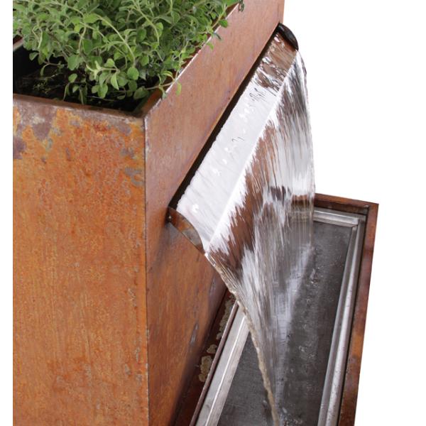 Outdoor Water Fountain Garden Ornaments Corten Steel Water Feature