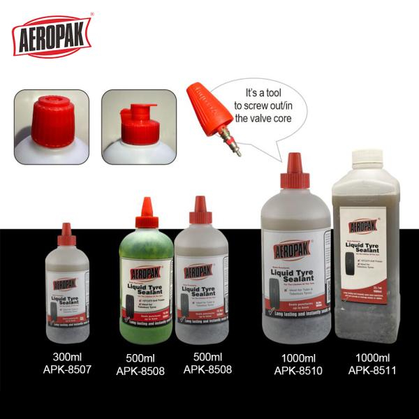 1000ml Aeropak Liquid Tyre Sealant for 6mm Leaks