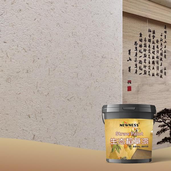 Brush-Application Acrylic Rice Straw Mud for Eco-Friendly Straw Paint in Factories