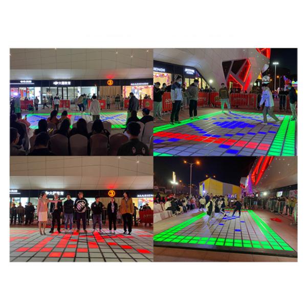 Active Game Led Floor 30x30cm Jump Games Floor Led Activate Game System Room For Gaming Room