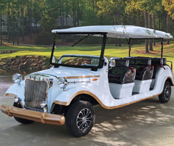 Electric Classic Vintage Car Golf Cart DOT 5 Seats CE Battery 100Ah Wheelbase 3500mm
