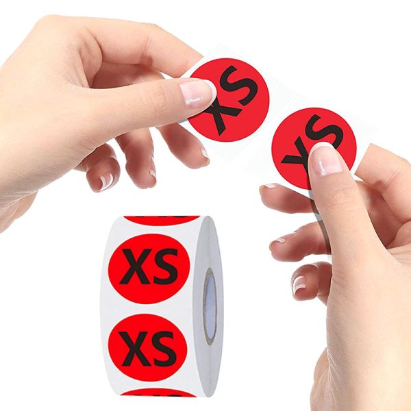 Custom Size Coated Paper Sticker Label For Clothing Garment