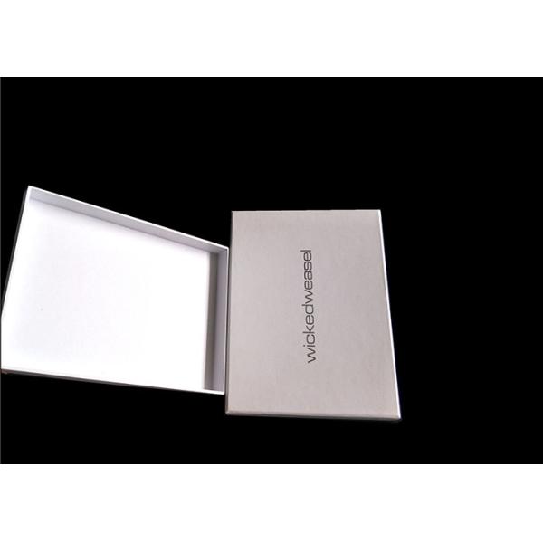 White Flat Pack Gift Boxes , Rigid Gift Boxes With Lids For Apparel Packing