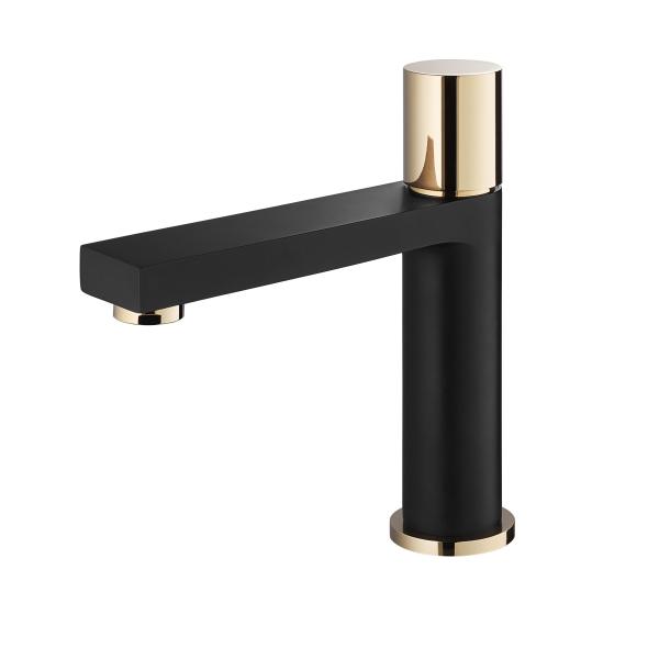 25mm Ceramic Cartridge Black Wash Basin Taps