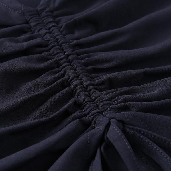 Drawstring Straps Women Crop Top Lapel Sleeveless Three Color