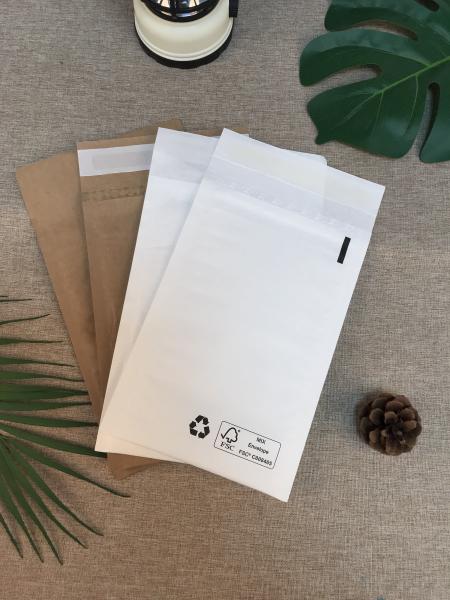 Multi Layer Kraft Paper Bubble Bags Embossed Paper Logistics Delivery Bag