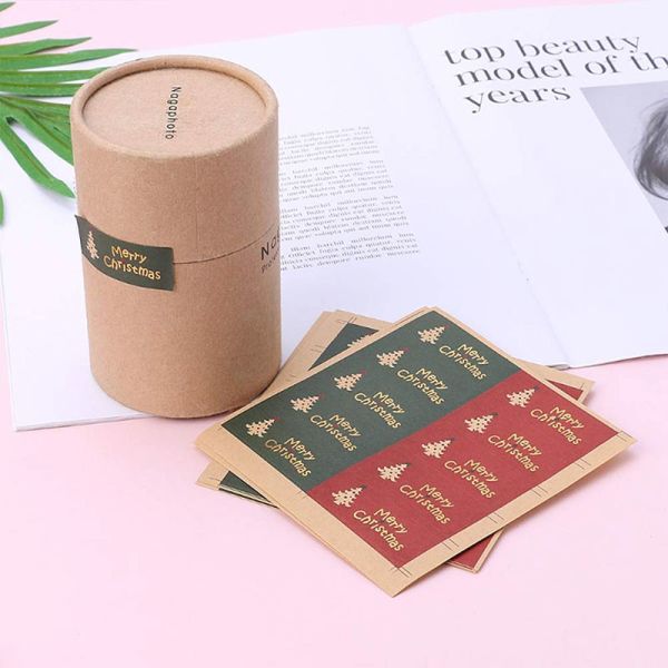 Kraft Paper Food Packaging Sticker For Baking Cake Safety Seal