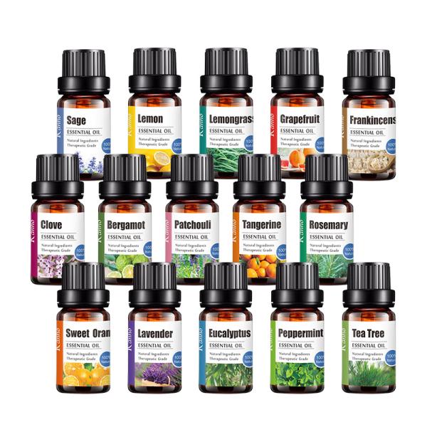 Wholesale 10ml Natural 100% Pure Essential Oil For Aroma Diffuser Body Facial Care SPA Fragrance Aromatherapy