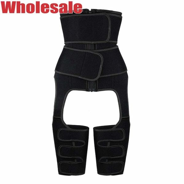 Cintura e instrutor  Black da coxa 2 correias do laço   Ajustador MHW100024B da coxa da cintura