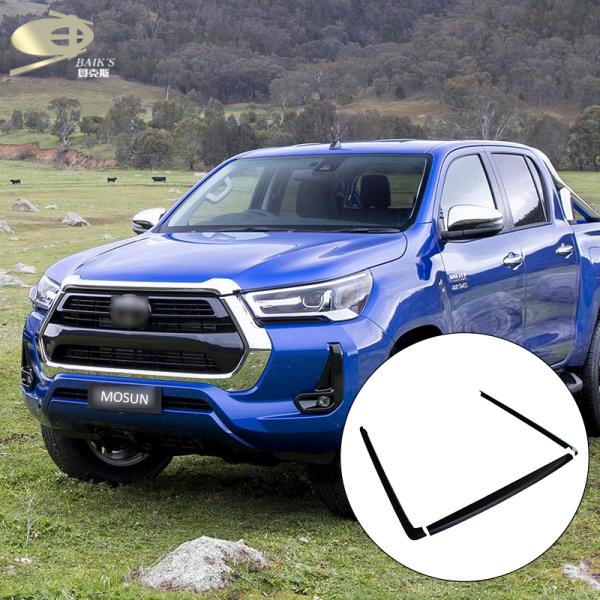 Abs Matte Black Bed Rail Caps For Toyota Hilux Revo 2020-2021 Truck Protector