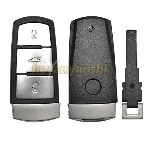 Vw 4 Buttons Smart Key Shell with Emergency Key Insert