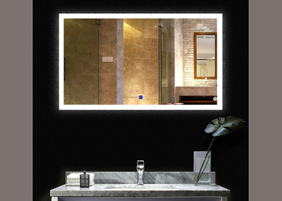 Waterproof Smart LED Bathroom Mirror Anti Fog For Washing Room Makeup