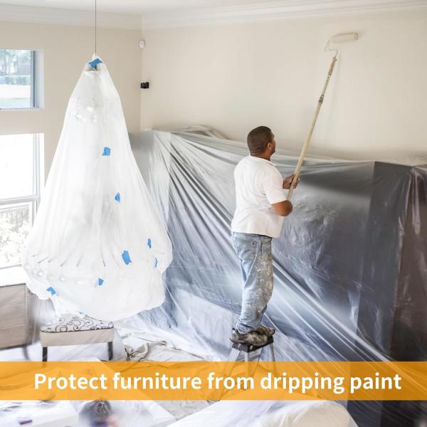 Pre-Taped Dust Protection Washi Paper Tape Masking Film