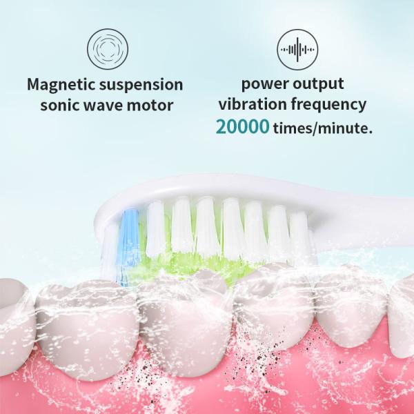 Travel Rechargeable Smart Electric Toothbrush 500mAh With 5 Modes