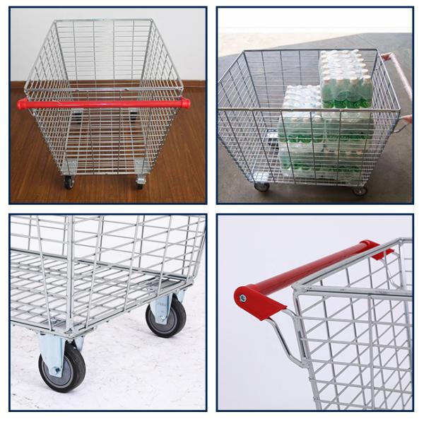 Warehouse Heavy Duty Rolling Container 500KGS Logistics Trolley