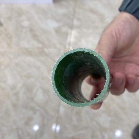 Green Hollow Pultruded Filament Wound Fiberglass Tubing ISO High Tensile Strength