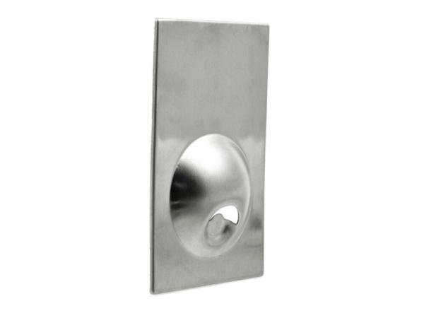 Custom Kitchen Tool Promotion Gift Brushed Metal Stainless Steel Rectangle Fridge Magnet Beer Bottle Opener Engrave Logo
