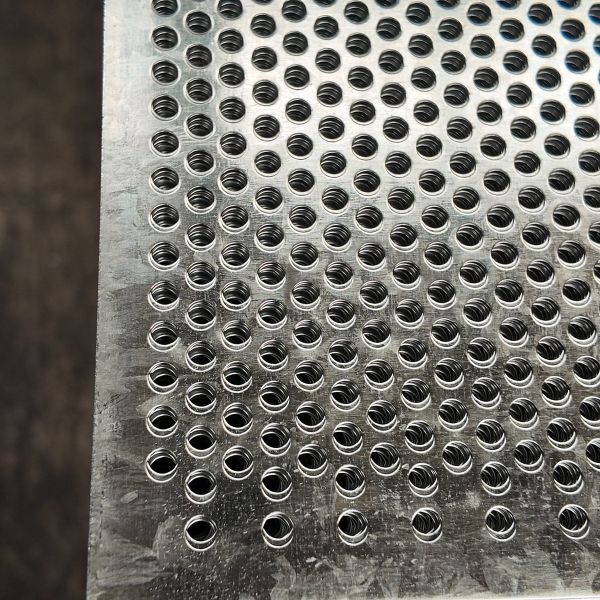 embossed Galvanized Perforated Metal Sheet 1000×2000mm 1.5mm Thick