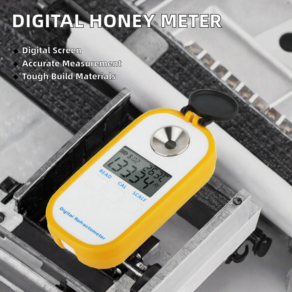 Digital Honey Brix Refractometer with 0-90% Brix Range, 0.01 Measurement Accuracy, and 160*59*49mm Compact Size