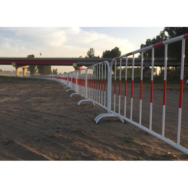 Powder Coating Crowd Control Barriers , Road Construction Barriers