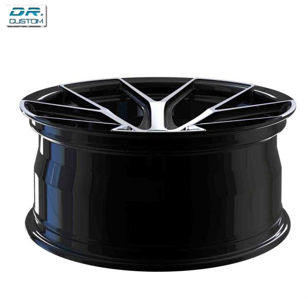 1 Piece Racing Forged Wheels Hyper Black ET25 5x112 18 Inch Rims