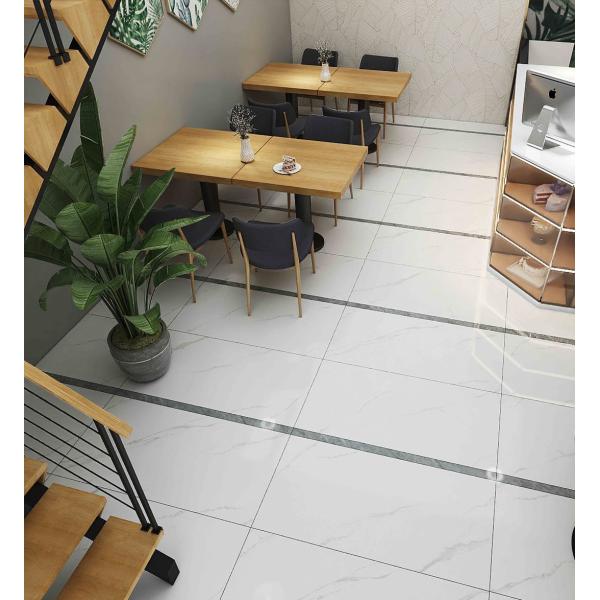 Hôtel Villa Cararra Carrelage de sol en céramique vitrée blanche 600x1200mm Pour le salon