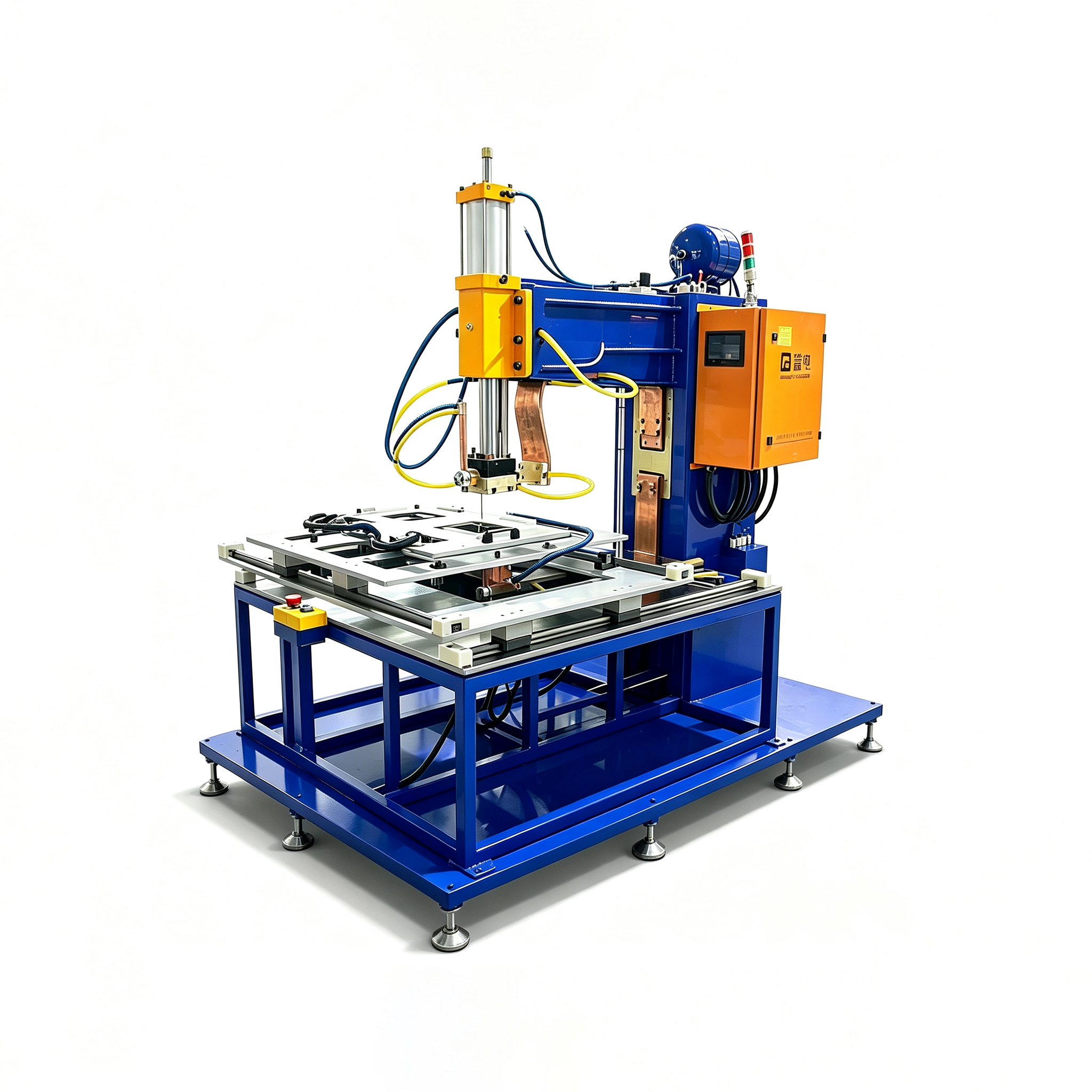 Mobile platform resistance spot welding machine