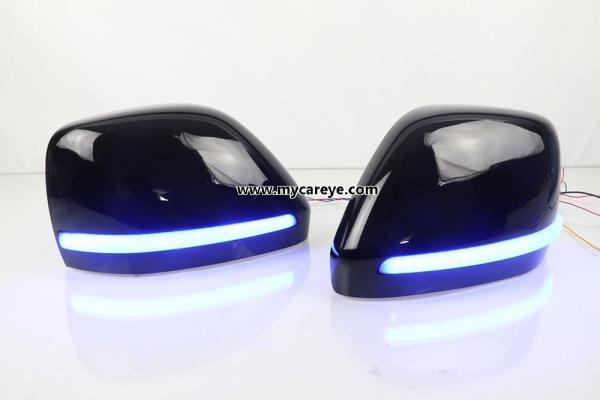 Nissan Patrol Flowing LED Side RearView Mirror Black Cover Replacement Turn Signal Lights