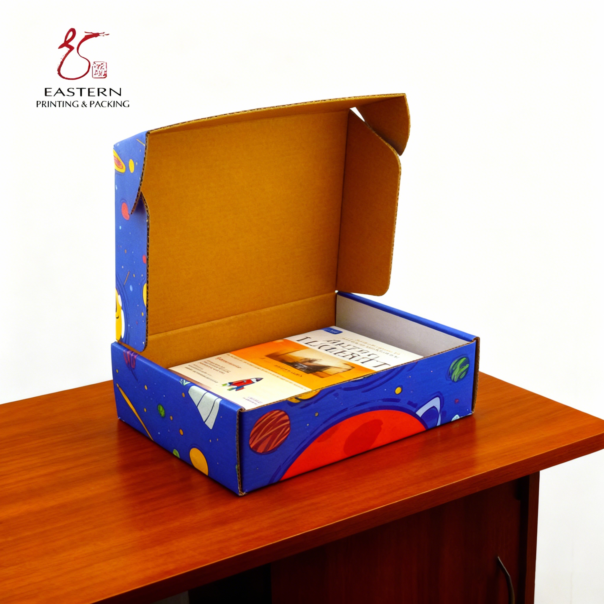Custom Printed Book Packaging Boxes | Corrugated Color Box With Matte Lamination