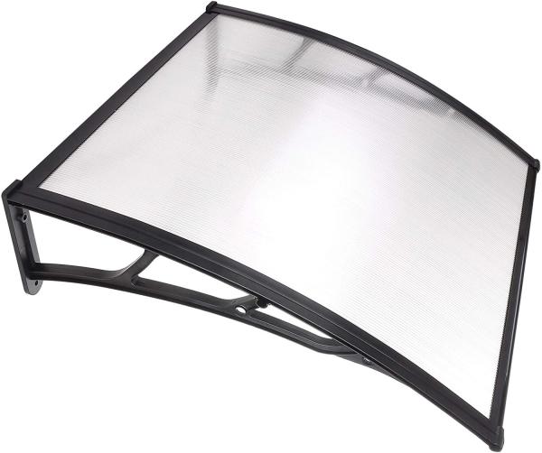 60x80CM Durable Window Awning Waterproof Door Window Awning Canopy Clear Rain Cover Outdoor Sun Shade Shelter