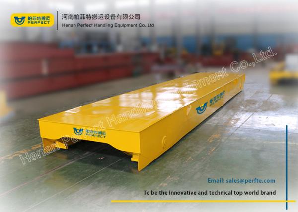 Workshop Rail Flat Cart Heavy Cargo Transfer Car Big Starting Power With Crane