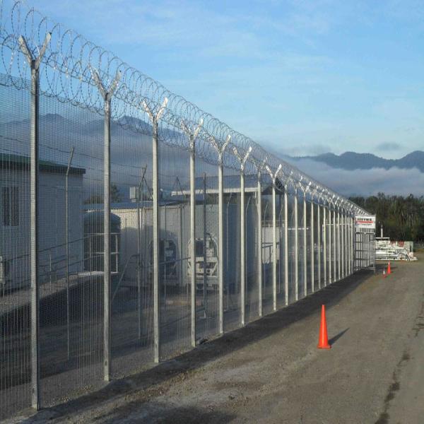 Galvanized South Africa 358 Anti Climb Clearvu Mesh Fence