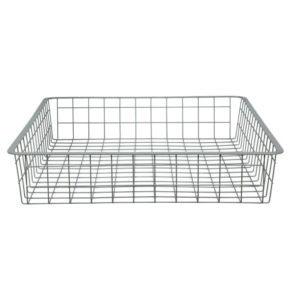 3 shelving móvel da cesta da grade do fio da profundidade das séries 350mm, unidade de armazenamento da cesta do metal