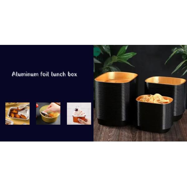 PP Lid Aluminum Foil Lunch Box for Outdoor Dining Safe and Environmentally Friendly