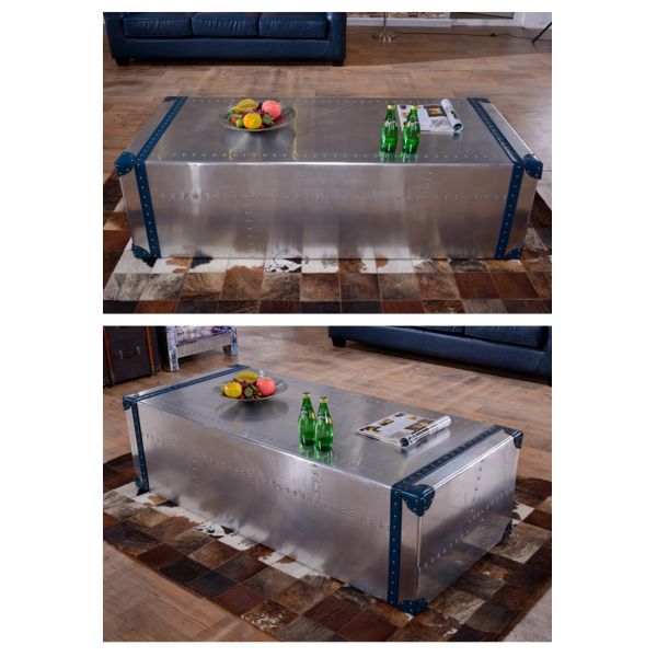 Nidea #8652 Retro Industrial Handmade Coffee Table Cabinet for Living Room Home Bar & Hotel Use