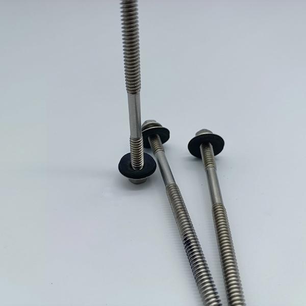 Double Thread Self Drilling With EPDM Crest Fixing Fasteners ISO DIN15480