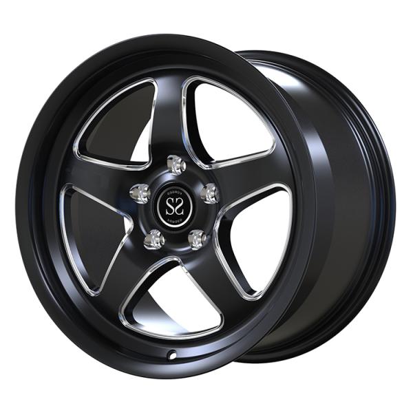 After Market Style Gloss Black Machined 16X7J 5x127 Bolt Size for Jeep Cherokee II (XJ)