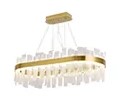 Handmade Cracked Glass And Crystal Pendant Lighting Modern Chandelier Lights ODM ISO9001