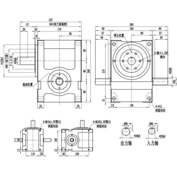 Standard Cam Indexers In Automation Fixed With Shaft Flange Type Design For Enhanced Rigidity And High Precision