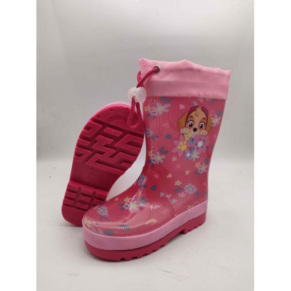 Sécurité Confort Enfants Bottes de pluie anti-dérapant Patrouille de patrouille de conception Bottes pour enfants