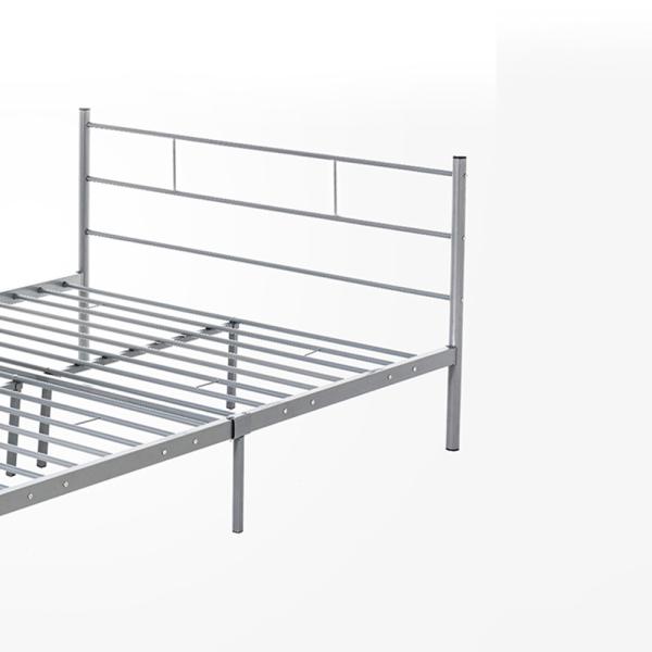 15.5kg 191x137cm Metal Double Bed With Headboard
