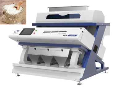 2.5 - 12t/h Rice Color Sorter Machine With 3 Sorting Chutes LED Light Source