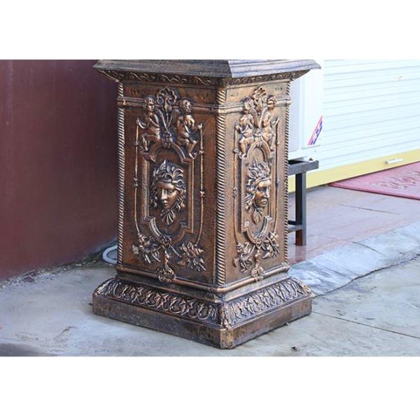 Garden Decoration Cast Iron Flower Pots Folk Art Style 15 Years Lifespan