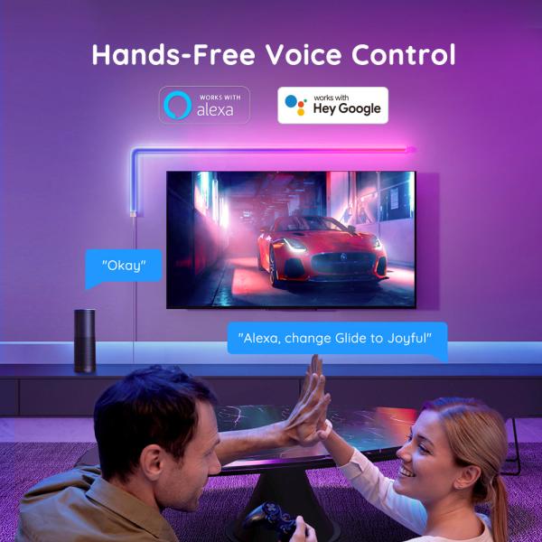 Динамическое умное управление WiFi света стены плавного движения многофункциональное для украшения