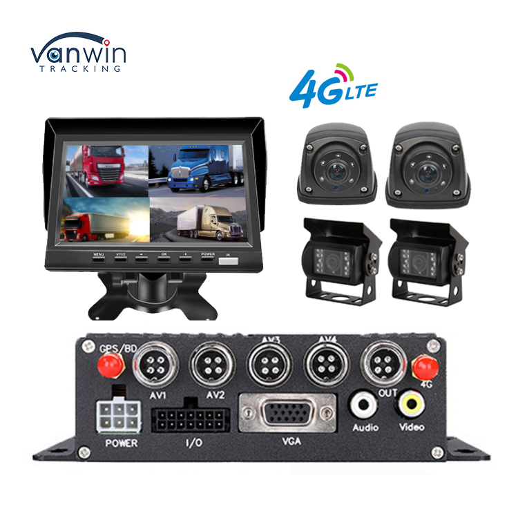 Ai 4CH MDVR 1080P Video Recorder with GPS 4G Remote Real-time Monitoring for Bus Truck Vans Fleet Management