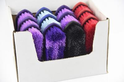 Two Head Pointed Horse Grooming Brush Set Display Box 12 Suits Two Sized