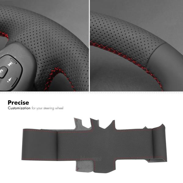 DIY Vegan Leather Steering Wheel Cover for Mazda BT-50 BT50 2012-2020 Customized