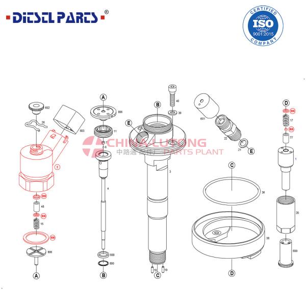 Common Fuel Injector 0445110315 for  common rail injector suppliers 0 445 110 315 CR Injector Assembly